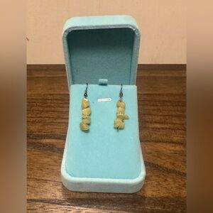 Elegant Green Stone Earrings